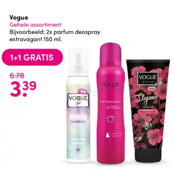 DA Vogue deodorant 1+1 aanbieding