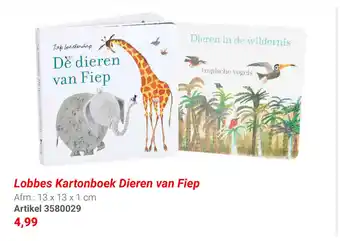 Lobbes Lobbes kartonboek dieren van fiep aanbieding