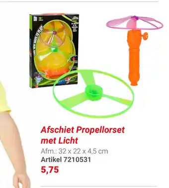 Lobbes Afschiet propellorset met licht aanbieding