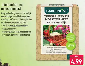 ALDI Gardenline Tuinplanten- en moestuinmest 4kg aanbieding