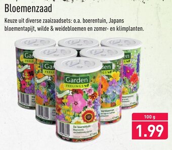 ALDI Gardenline Bloemenzaad 100g aanbieding