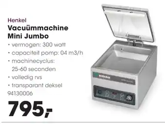 HANOS Henkel Vacuummachine mini Jumbo aanbieding