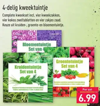 ALDI 4-delige kweektuintje aanbieding