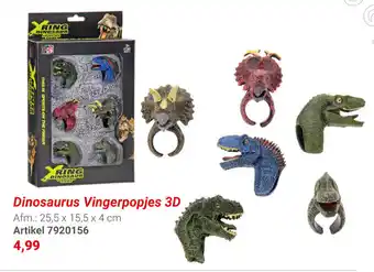 Lobbes Dinosaurus vingerpopjes 3D aanbieding