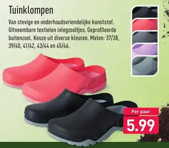 ALDI Tuinklompen aanbieding