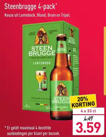 ALDI Steenbrugge Lentenbock 4-pack 330ml aanbieding