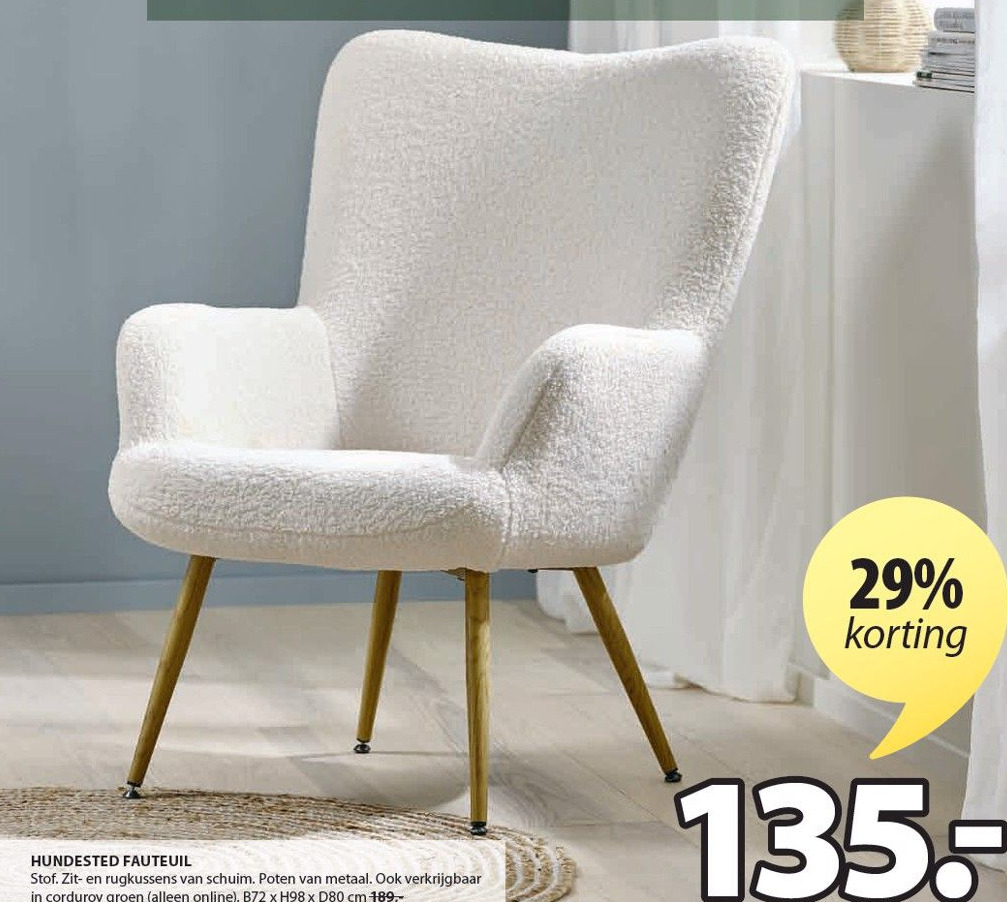 Hundested fauteuil aanbieding bij Jysk