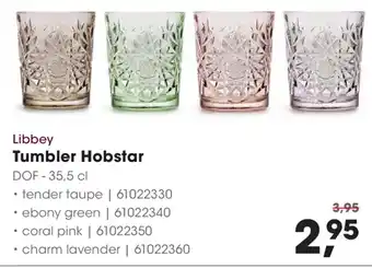 HANOS Libbey Tumbler Hobstar aanbieding