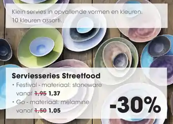 HANOS Serviesseries Streetfood aanbieding