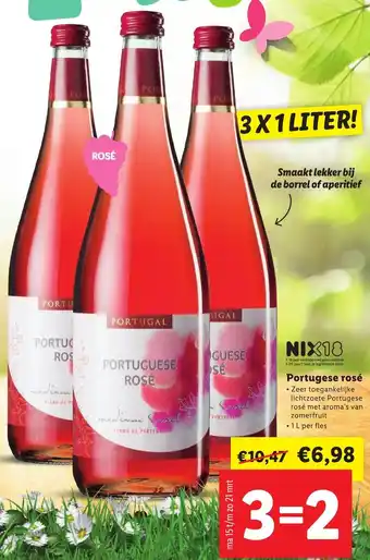 Lidl Portugal Portugese rose 3*1L aanbieding