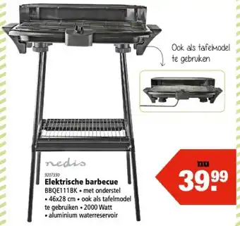 Marskramer Nedis Elektrische barbecue | BBQE111BK aanbieding