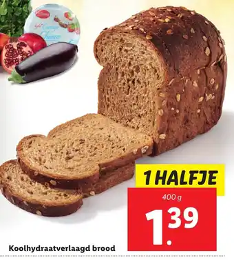 Lidl Koolhydraatverlaagd brood 400g aanbieding