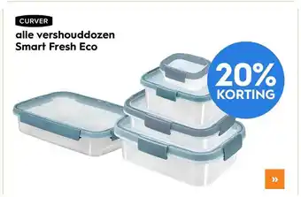 Blokker Curver alle vershouddozen smart fresh eco 20% korting aanbieding