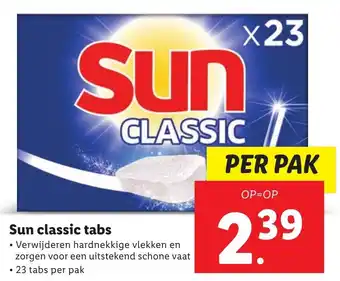 Lidl Sun classic 23 tabs aanbieding