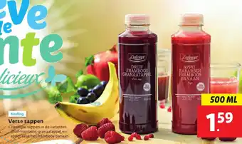 Lidl Delicieux verse Sappen 500ml aanbieding