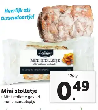 Lidl Delicieux Mini stolletje 100g aanbieding