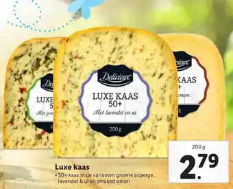 Lidl Delicieux Luxe kaas 50+ 200g aanbieding