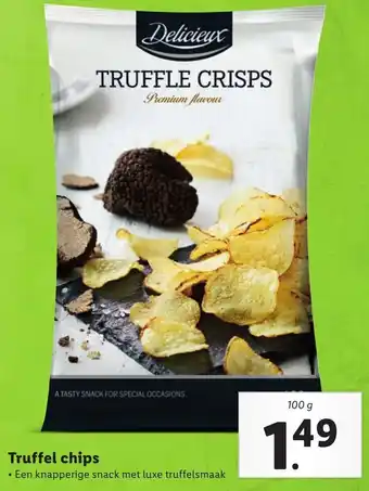 Lidl Delicieux Truffelchips 100g aanbieding