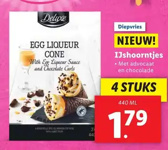 Lidl Delicieux IJshoorntjes 440ml aanbieding