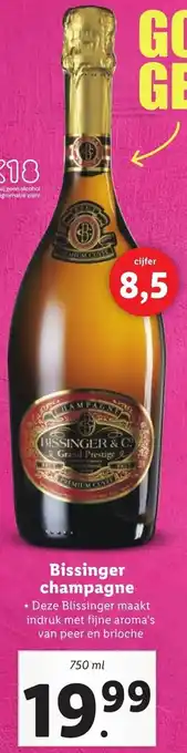 Lidl Bissinger&C champagne 750ml aanbieding