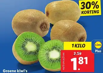 Lidl Groene kiwi 1kg aanbieding