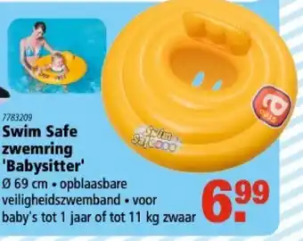 Marskramer Swim Safe Zwemring Babysitter 69cm aanbieding