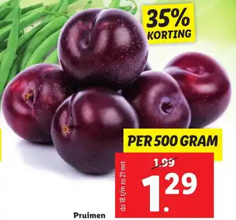 Lidl Pruimen 500g aanbieding