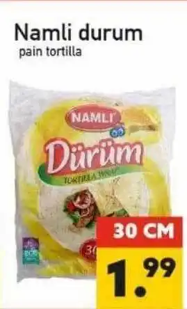 Tanger Markt Namli durum pain tortilla aanbieding