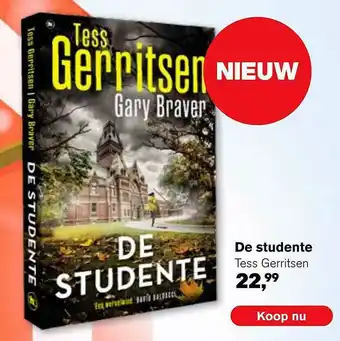 AKO De Studente - Tess Gerritsen aanbieding