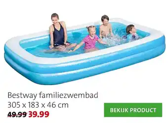 Intratuin Bestway familiezwembad aanbieding