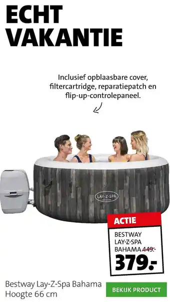 Intratuin Bestway Lay-Z-Spa Bahama aanbieding