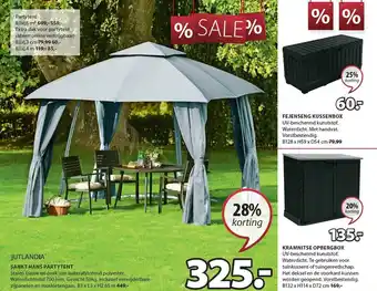 Jysk Sankt hans partytent aanbieding