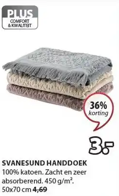 Jysk Svanesund handdoek aanbieding