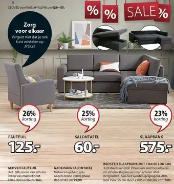 Jysk Gedved fauteuil aanbieding