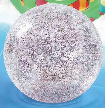 Top1Toys Strandbal Glitter Multicolor 90 Cm aanbieding