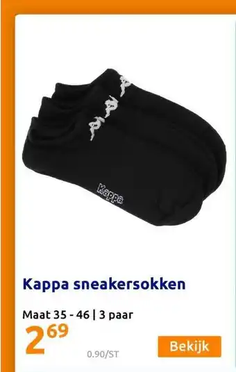 Action Kappa Sneakersokken aanbieding