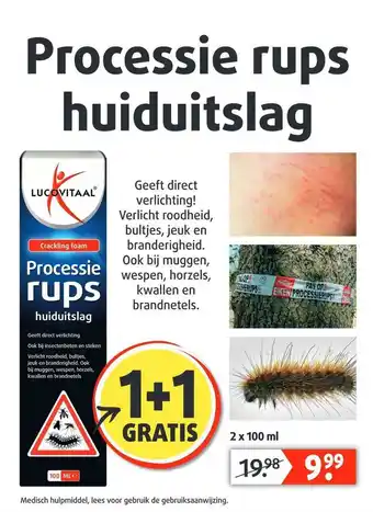 Lucovitaal Lucovitaal Processie Rups Huiduitslag 1+1 Gratis aanbieding