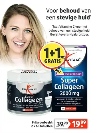 Lucovitaal Lucovitaal Super Collageen Of Lucovitaal Super Collageen 2000 Mg 1+1 Gratis aanbieding