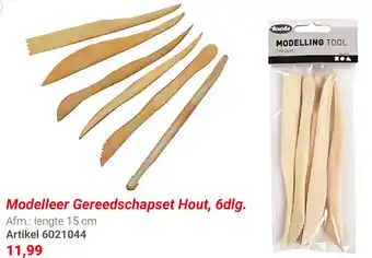 Lobbes Modeller gereedschapset hout, 6dlg. aanbieding