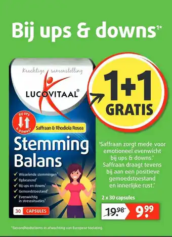 Lucovitaal Lucovitaal Stemming Balans 1+1 Gratis aanbieding