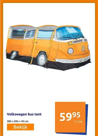 Action Volkswagen Bus Tent aanbieding