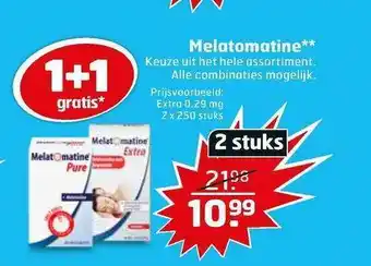 Trekpleister Melatomatine 1+1 Gratis aanbieding