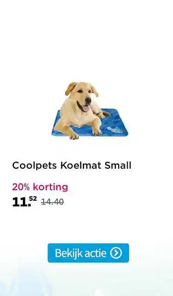 Plein.nl Coolpets Koelmat Small 20% Korting aanbieding