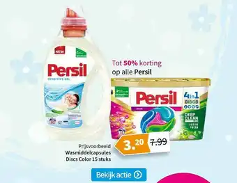 Plein.nl Persil Wasmiddelcapsules Discs Color 15 Stuks Tot 50% Korting aanbieding