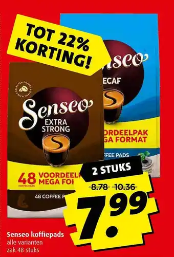 Boni Senseo Koffiepads Tot 22% Korting aanbieding