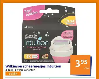 Action Wilkinson Scheermesjes Intuition aanbieding