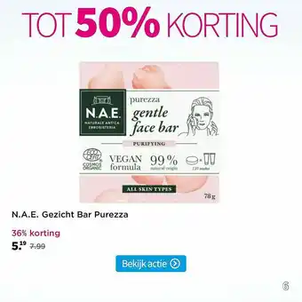 Plein.nl N.A.E. Gezicht Bar Purezza 36% Korting aanbieding