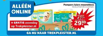 Trekpleister Pamper Luiers Maanddoos aanbieding