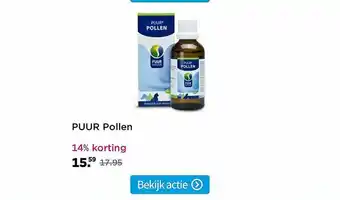 Plein.nl Puur Pollen 14% Korting aanbieding