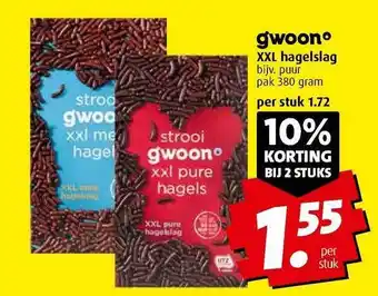 Boni Gwoon xxl hagelslag aanbieding